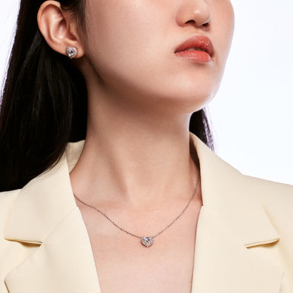 [Love's Uplift]Dazzling Heart Shape Lover Earrings