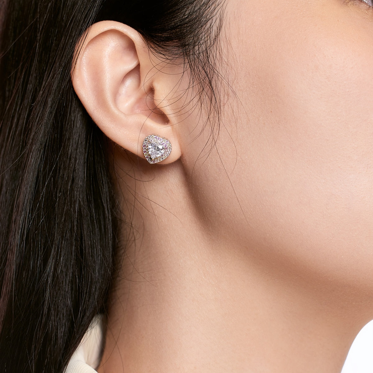 [Love's Uplift]Dazzling Heart Shape Lover Earrings