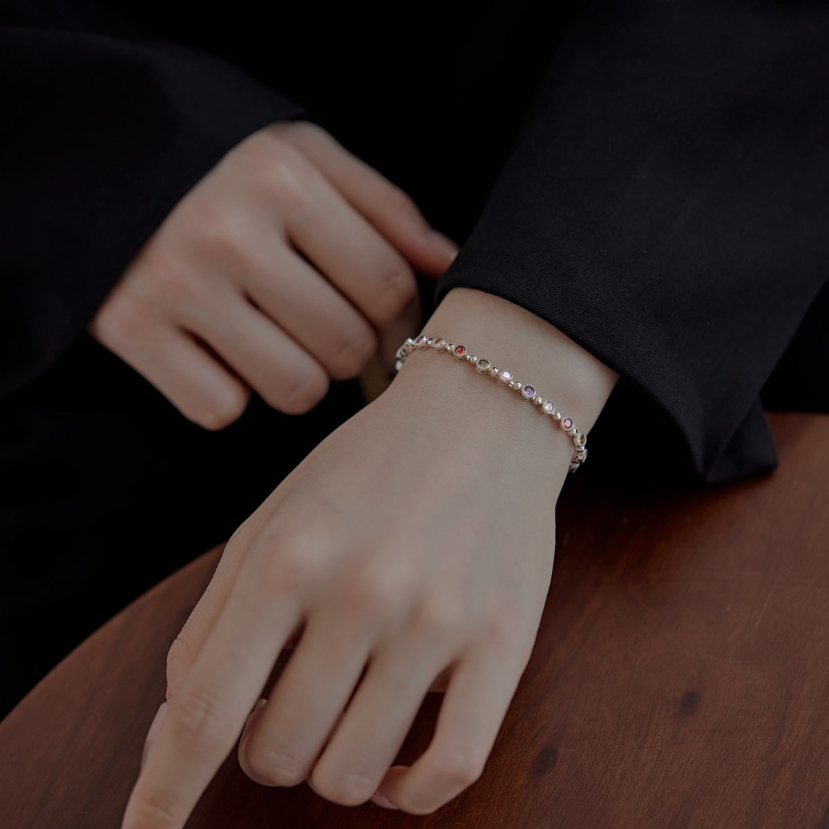 [Love's Uplift]Sparkling Exquisite Round Cut Party Bracelet