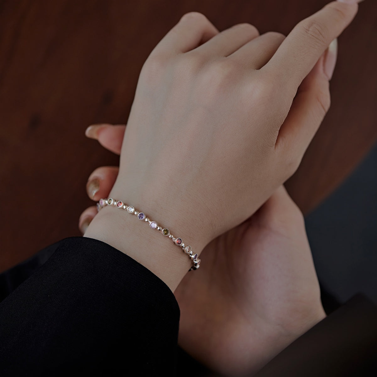 [Love's Uplift]Sparkling Exquisite Round Cut Party Bracelet