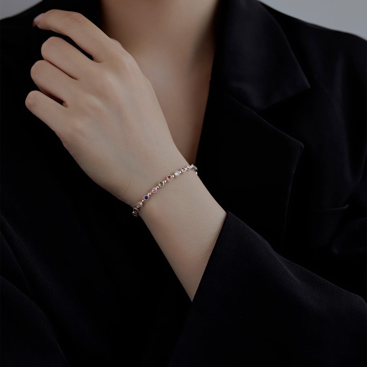 [Love's Uplift]Sparkling Exquisite Round Cut Party Bracelet