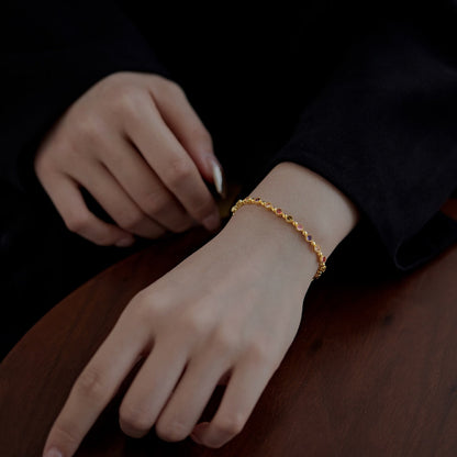 [Love's Uplift]Sparkling Exquisite Round Cut Party Bracelet