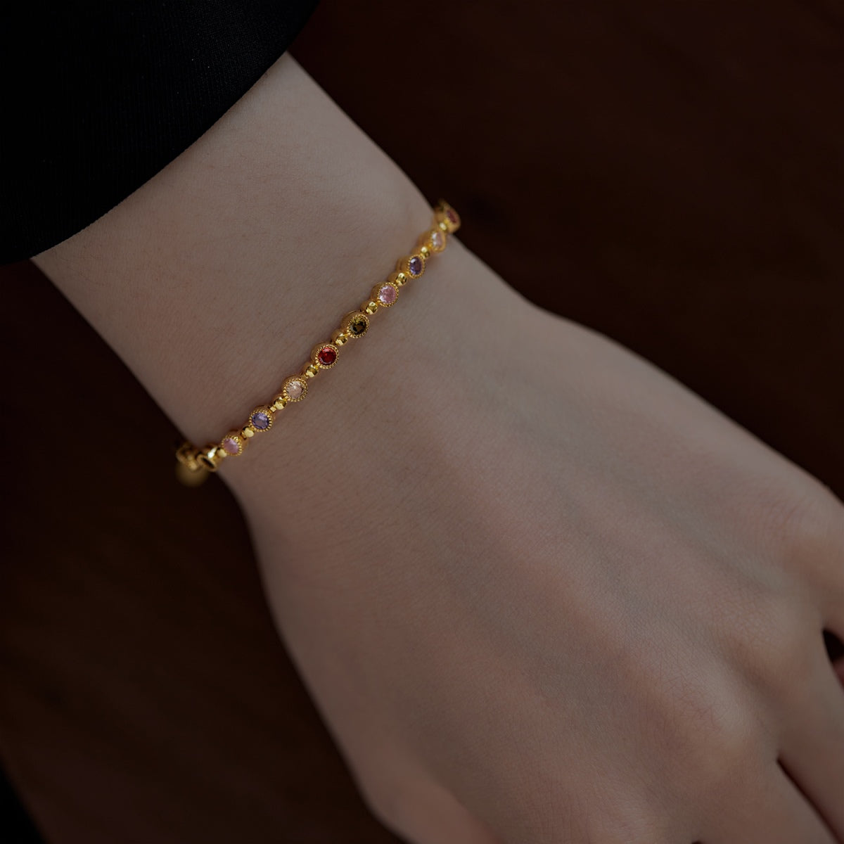 [Love's Uplift]Sparkling Exquisite Round Cut Party Bracelet