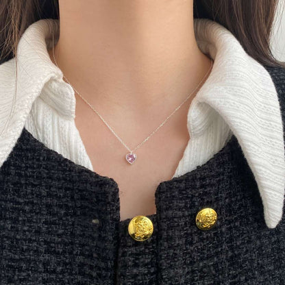 [Love's Uplift]Ornate Heart Shape Necklace