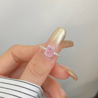 [Love's Uplift]2.0 Carat Dazzling Sparkling Radiant Cut Party Ring