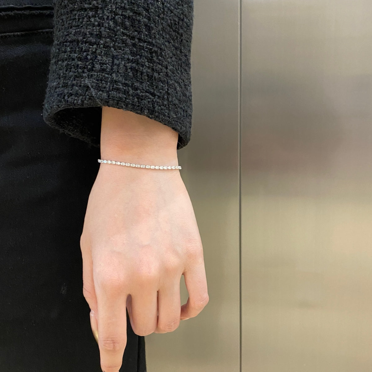 [Love's Uplift]Elegant Emerald Cut Daily Bracelet
