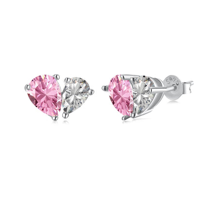 [Love's Uplift]Dazzling Elegant Heart Cut Lover Earrings