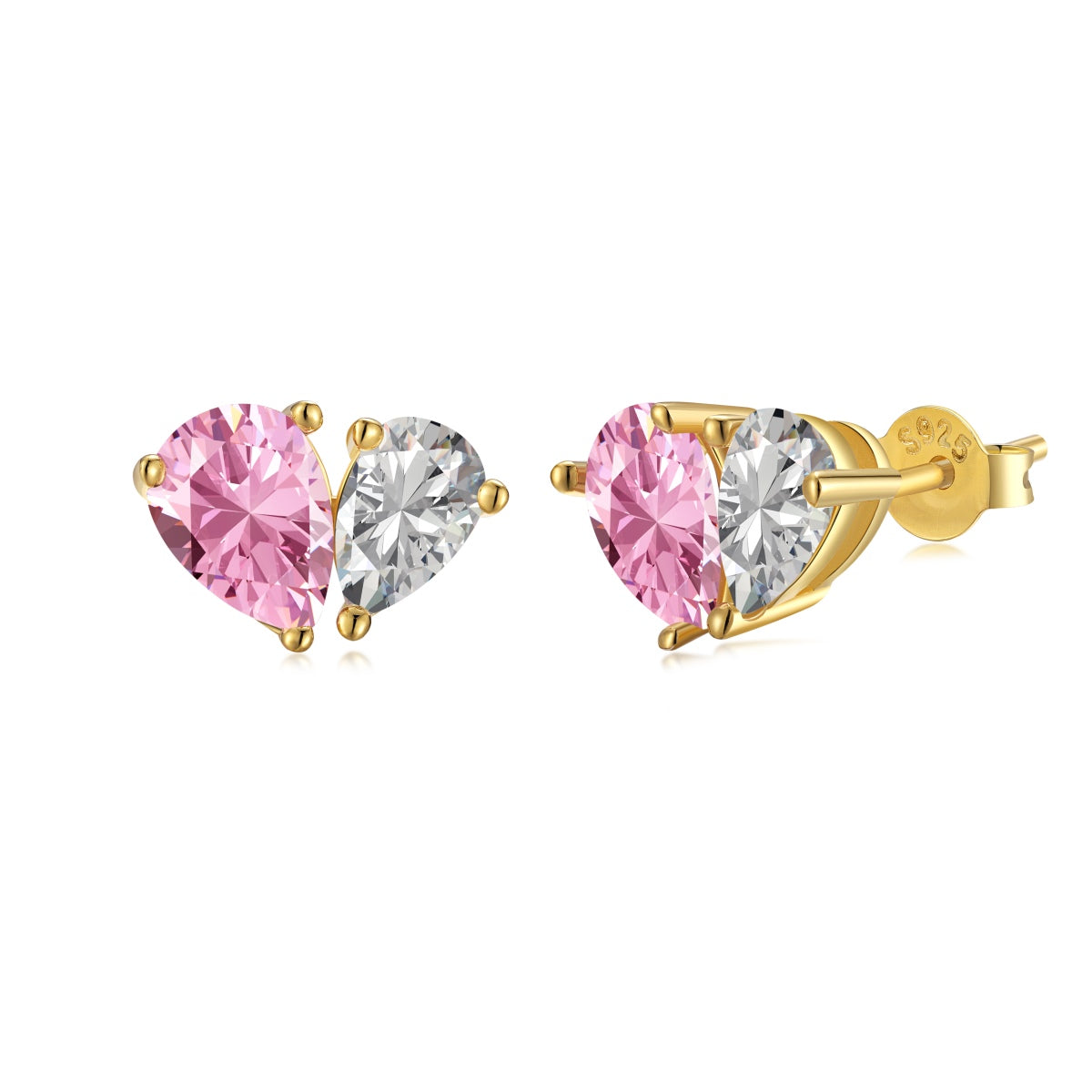 [Love's Uplift]Dazzling Elegant Heart Cut Lover Earrings