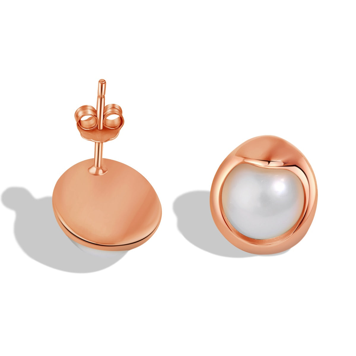[Love's Uplift]Dainty Bread Pearl Earrings