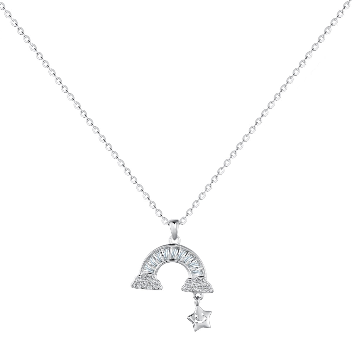 [Love's Uplift]Unique Rainbow Star Necklace