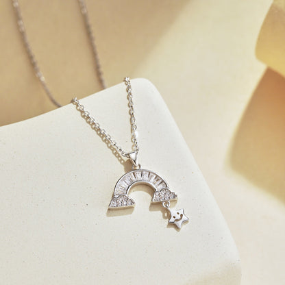 [Love's Uplift]Unique Rainbow Star Necklace