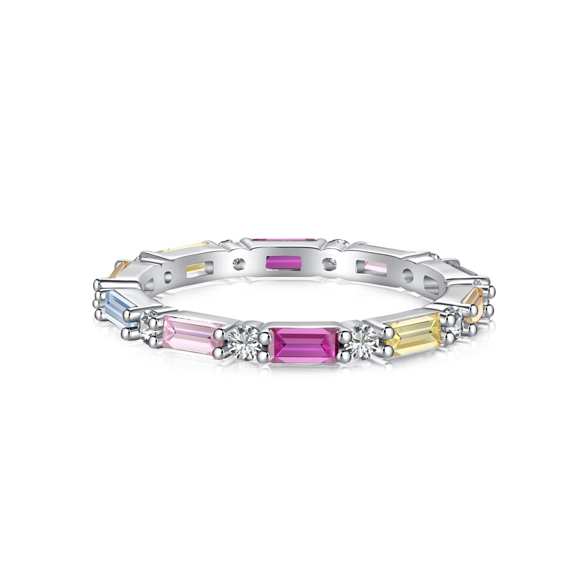 [Love's Uplift]Lively In Shades Elegant Radiant Cut Daily Ring