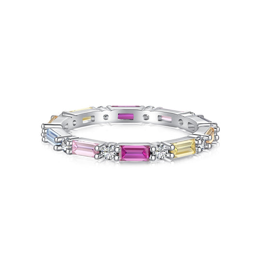 [Love's Uplift]Lively In Shades Elegant Radiant Cut Daily Ring