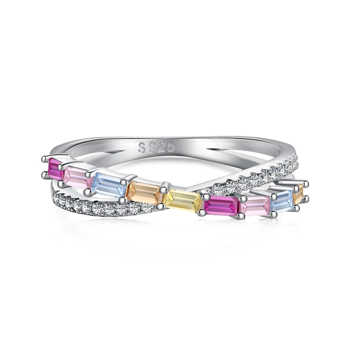 [Love's Uplift]Energetic Elegant Radiant Cut Party Ring