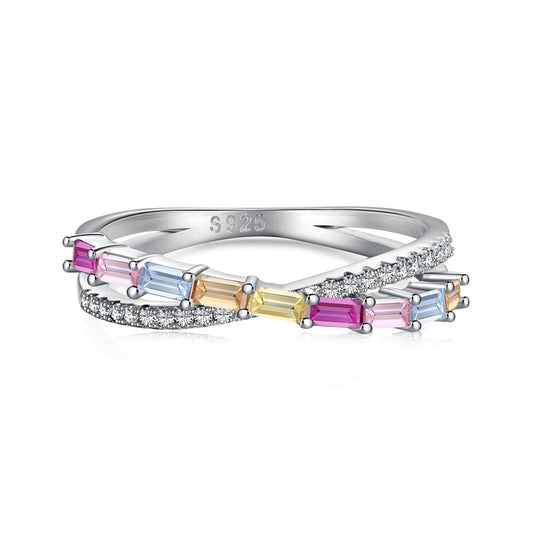 [Love's Uplift]Energetic Elegant Radiant Cut Party Ring