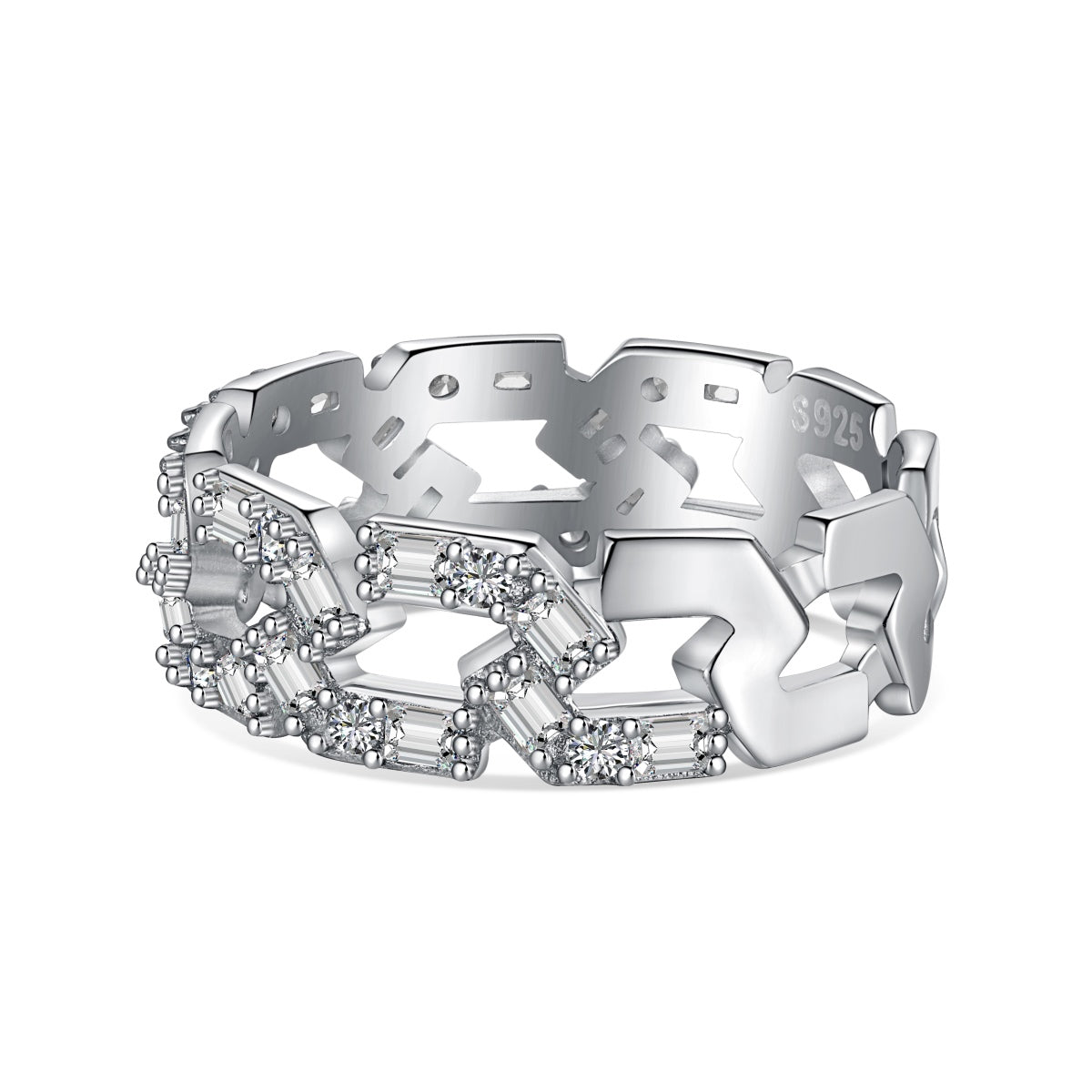 [Love's Uplift]Sparkling Vibrant Emerald Cut Daily Ring