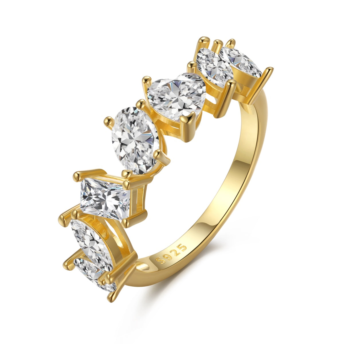 [Love's Uplift]Delicate Multi Cut Ring