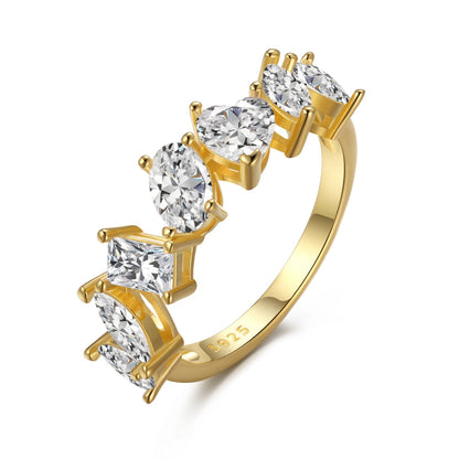 [Love's Uplift]Delicate Multi Cut Ring