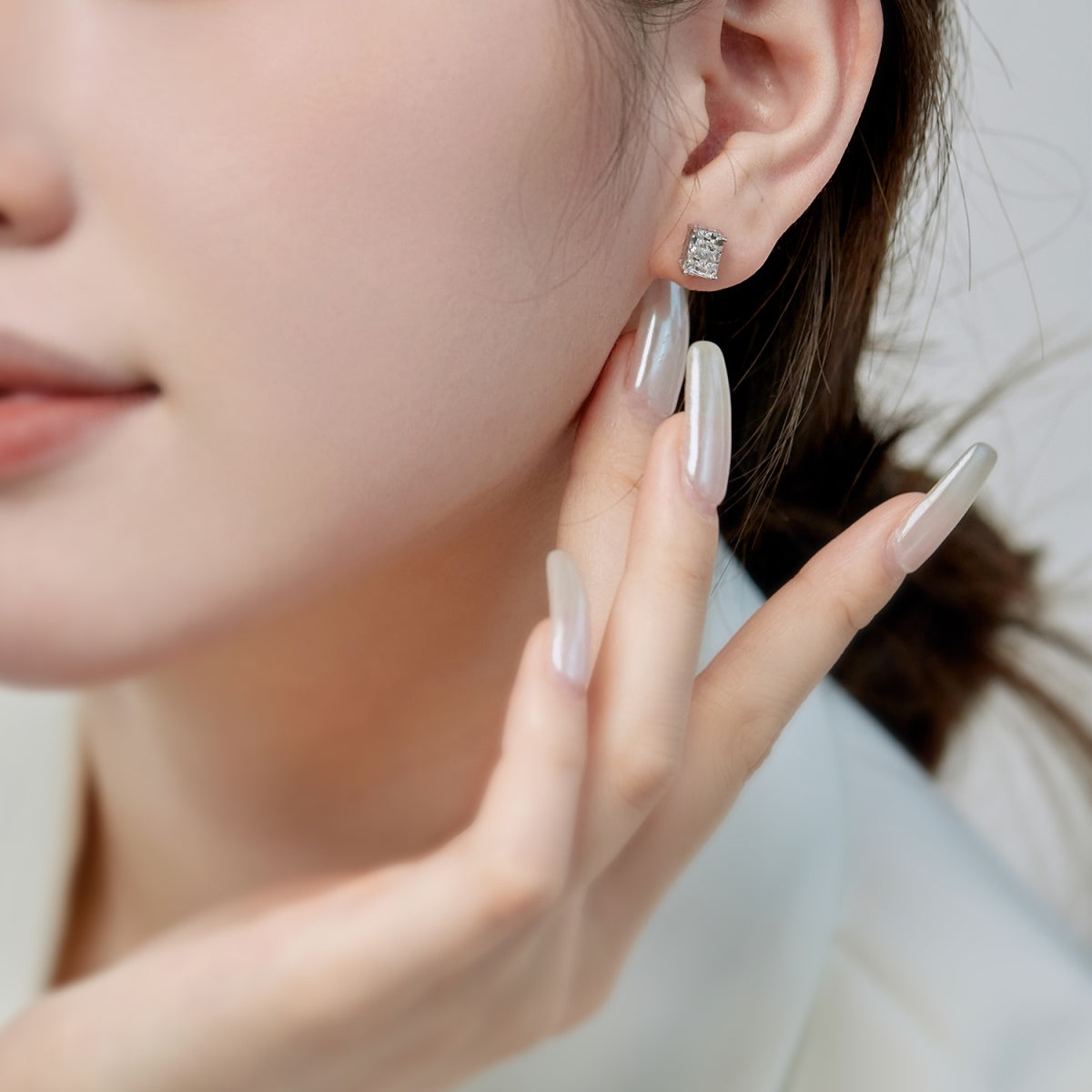 [Love's Uplift]Radiant Luxurious Princess Cut Daily Earrings