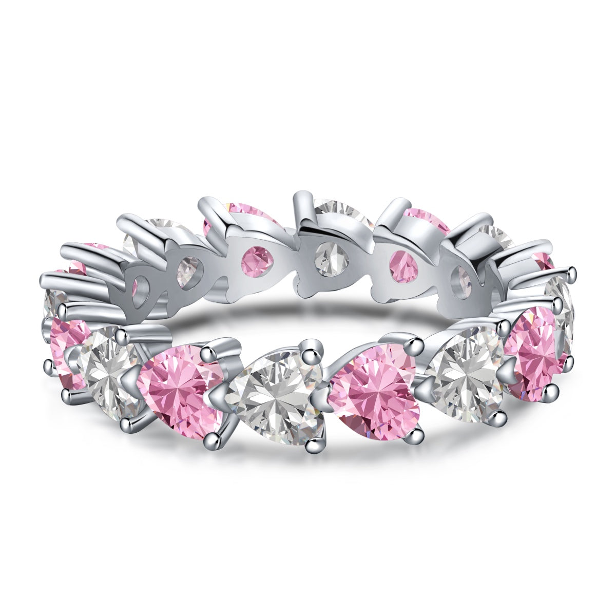 [Love's Uplift]0.25 Carat Radiant Romance Heart Cut Lover Ring
