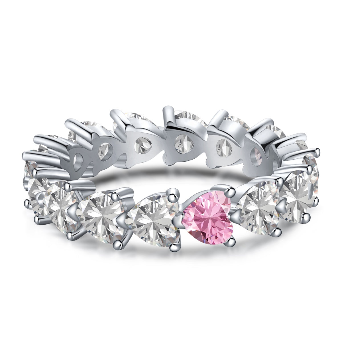 [Love's Uplift]0.25 Carat Radiant Romance Heart Cut Lover Ring