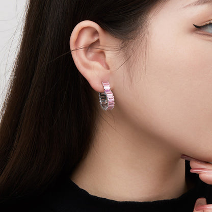 [Love's Uplift]Radiant Heart Cutout Earrings