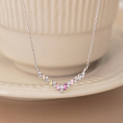 [Love's Uplift]Dazzling Rainbow Necklace