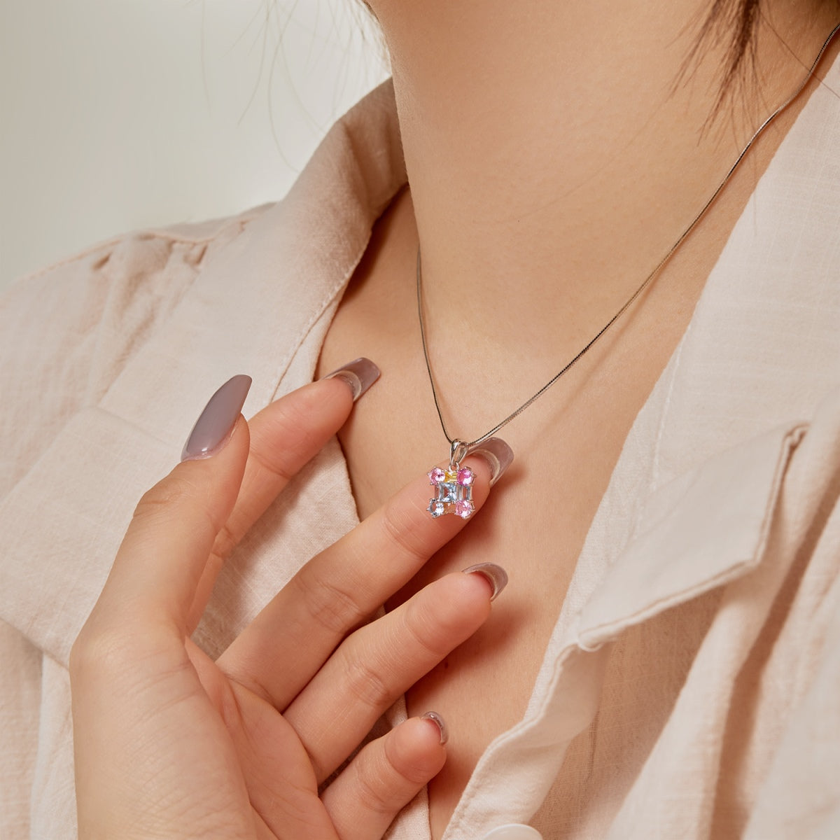 [Love's Uplift]Gorgeous Multi Colorful Necklace