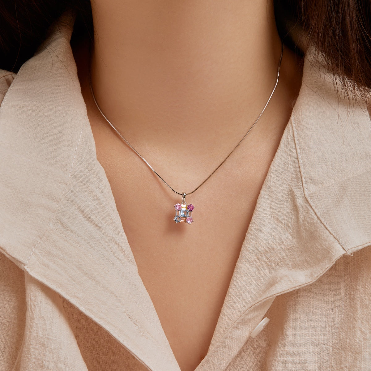 [Love's Uplift]Gorgeous Multi Colorful Necklace