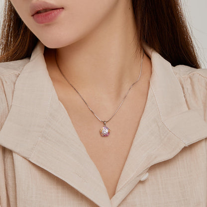 [Love's Uplift]Charming Flower Colorful Necklace