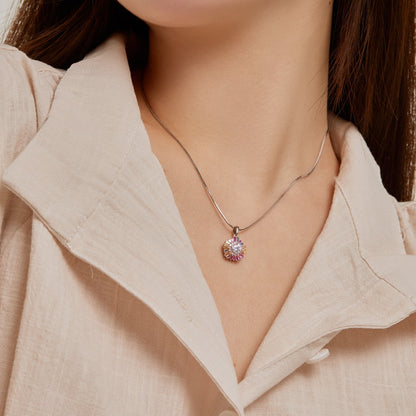 [Love's Uplift]Charming Flower Colorful Necklace