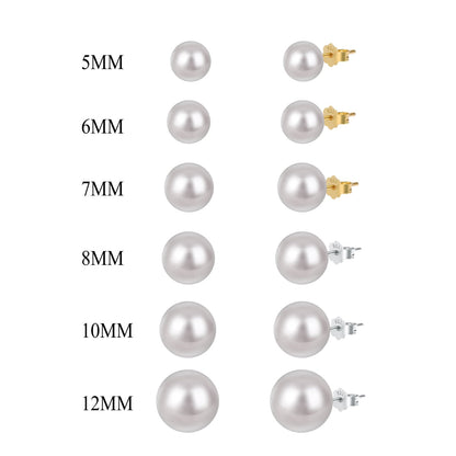 [Love's Uplift]Delicate Pearl Earrings