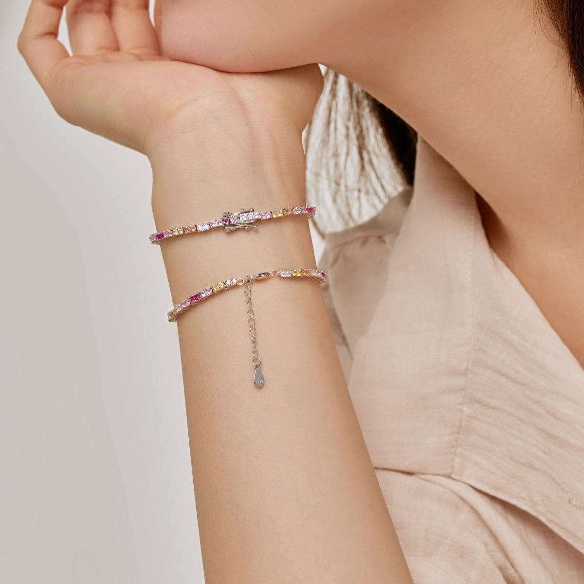 [Love's Uplift]Delicate Romantic Heart Shape Lover Bracelet