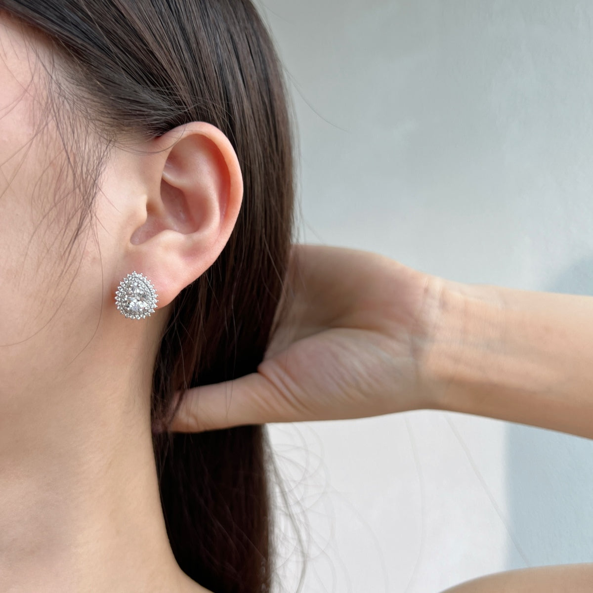 [Love's Uplift]Delicate Gorgeous Pear Cut Daily Earrings