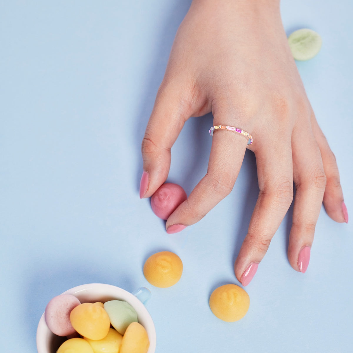 [Love's Uplift]Lively In Shades Elegant Radiant Cut Daily Ring