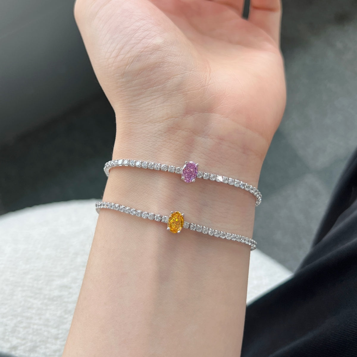 [Love's Uplift]0.75 Carat Exquisite Oval Cut Daily Bracelet