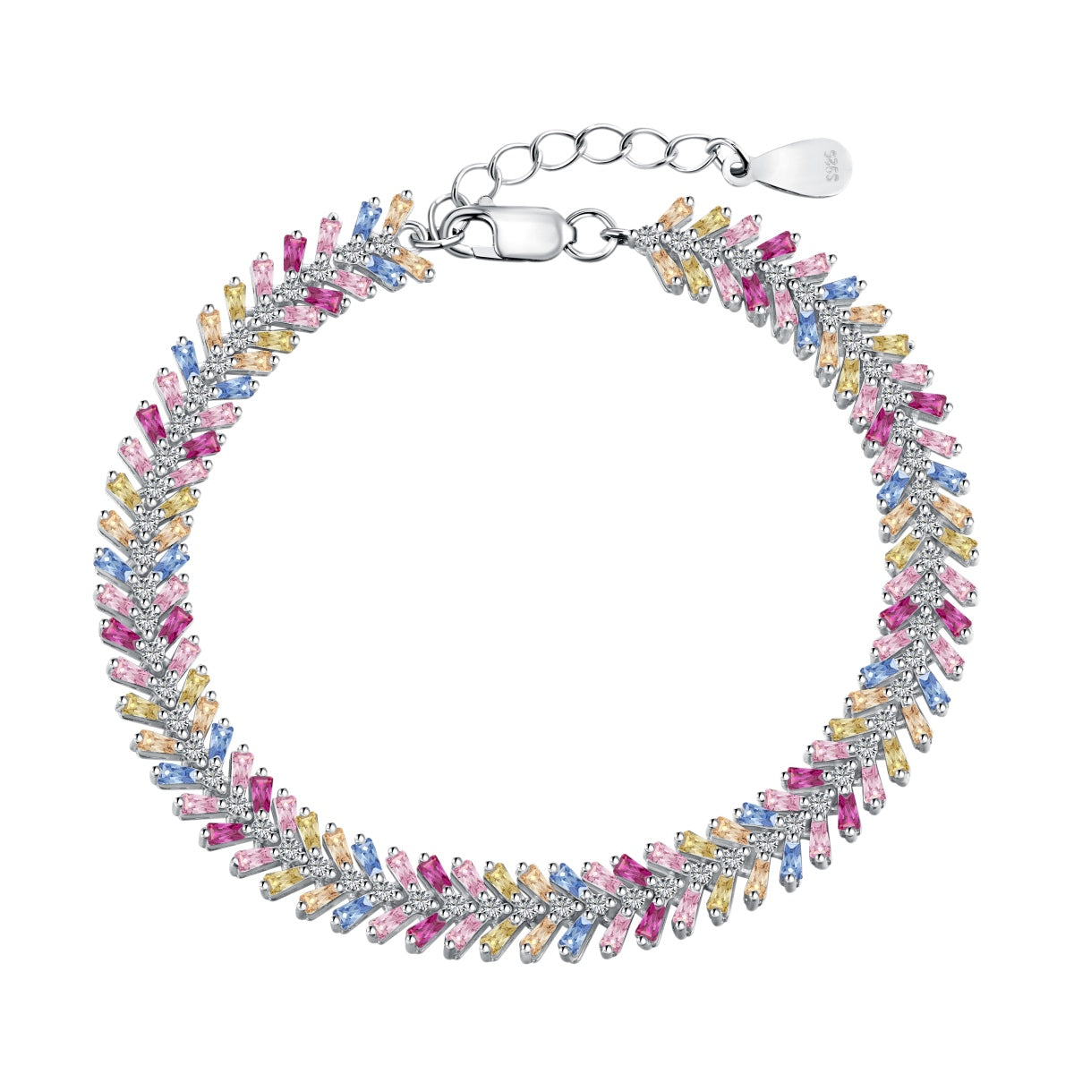 [Love's Uplift]Dainty Radiant Emerald Cut Daily Bracelet