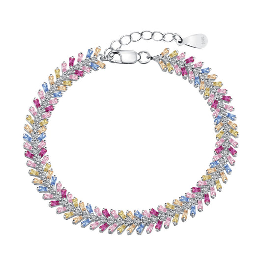 [Love's Uplift]Dainty Radiant Emerald Cut Daily Bracelet