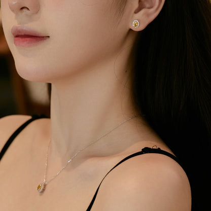 [Love's Uplift]Delicate Unique Oval Cut Daily Earrings