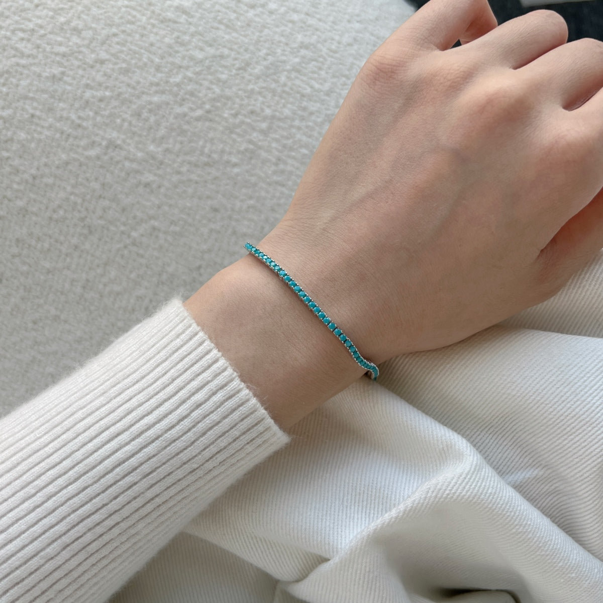 [Love's Uplift]Dazzling Exquisite Round Cut Daily Bracelet
