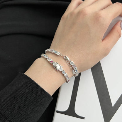 [Love's Uplift]Dazzling Radiant Multi Cut Daily Bracelet