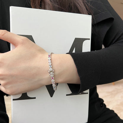 [Love's Uplift]Dazzling Radiant Multi Cut Daily Bracelet