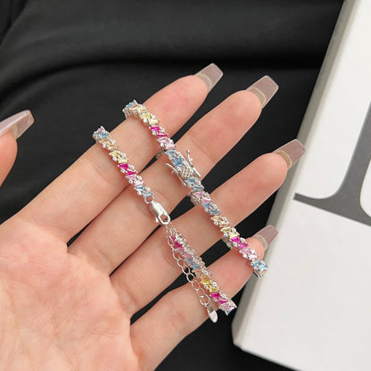 [Love's Uplift]Ornate Sparkling Multi Cut Party Bracelet