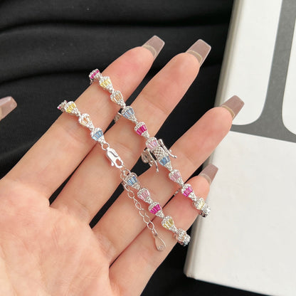 [Love's Uplift]Radiant Water Drop Shape Daily Bracelet