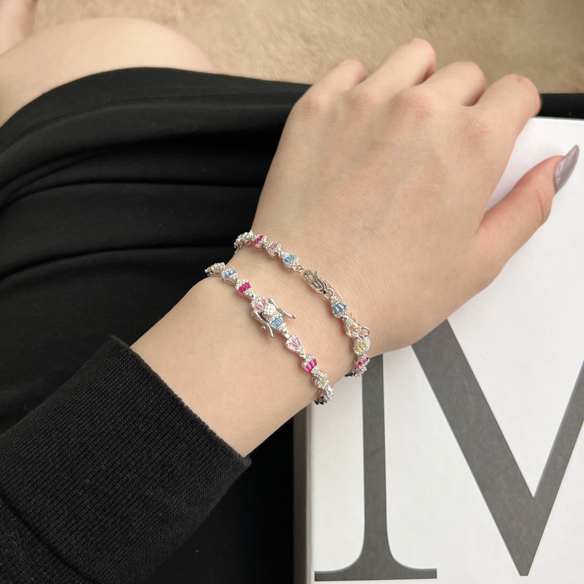 [Love's Uplift]Radiant Water Drop Shape Daily Bracelet