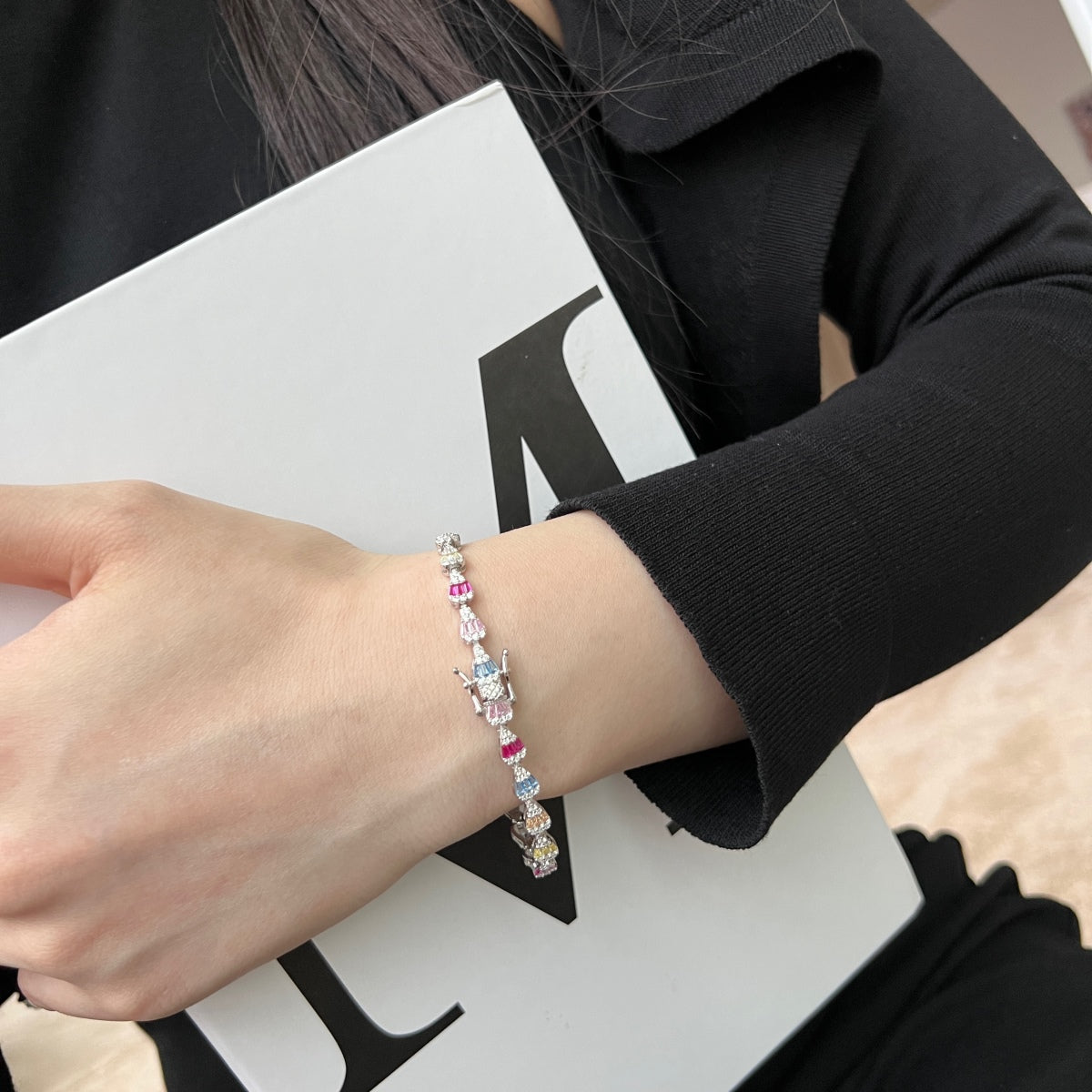 [Love's Uplift]Radiant Water Drop Shape Daily Bracelet