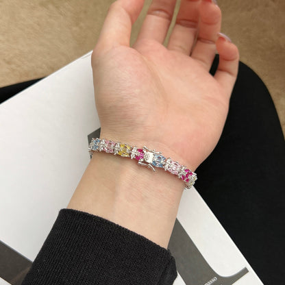 [Love's Uplift]Delicate Colorful Multi Cut Party Bracelet