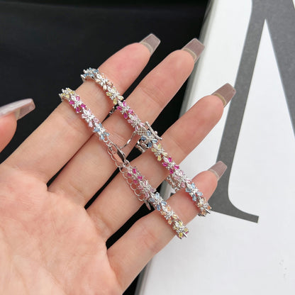 [Love's Uplift]Radiant Colorful Emerald Cut Party Bracelet