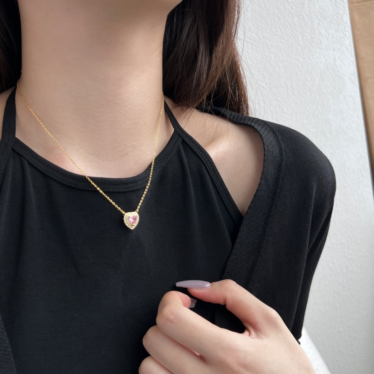 [Love's Uplift]Exquisite Heart Shape Necklace