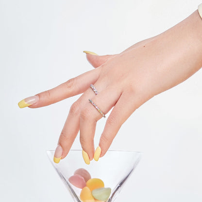 [Love's Uplift]Dainty Ebullient Round Cut Daily Ring